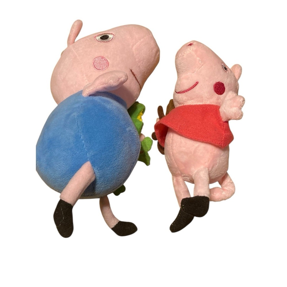 Peppa Pig plush George  Lot X 2‎ Children's Soft toys Dinosaur Teddy Bear
